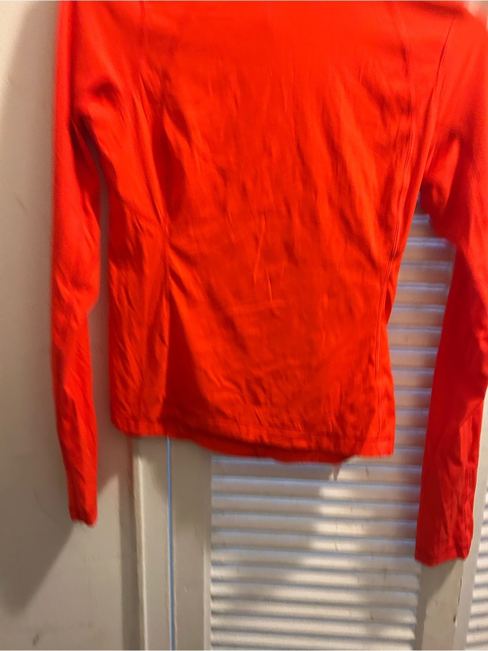 Lululemon Shirt Womens 6 Long Sleeve Mock Neck Nulux Orange NWT